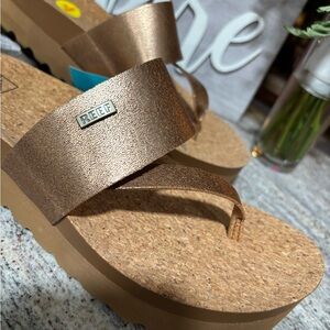 Reef Metallic Bronze Sandals